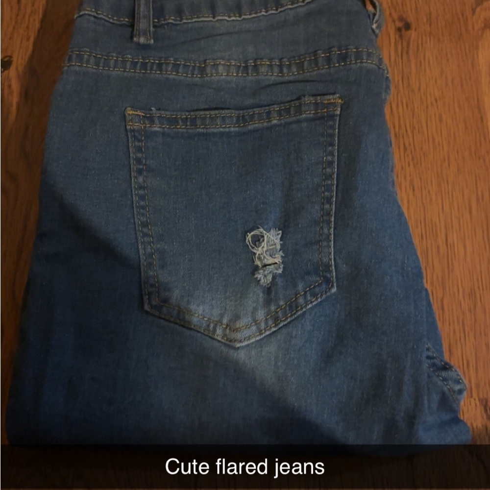 Stylish Blue Flared Jeans